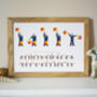Daddy Semaphore Flags Print, thumbnail 3 of 3