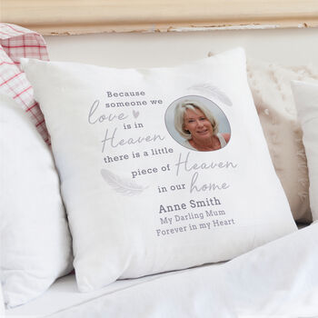 Personalised Memorial Photo Upload Cushion, 2 of 2