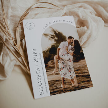 A6 Photo Save The Date Personalised Wedding Invitation, 3 of 5