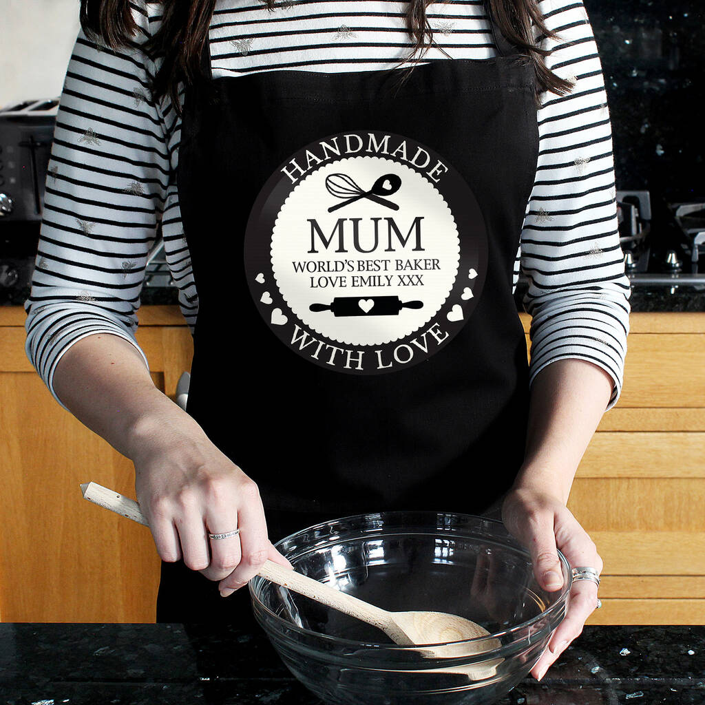 Personalised Handmade With Love Apron Mother's Day By Bella ...