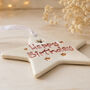 Ceramic Star Hanging Decoration – 'Happy Birthday' Gift, thumbnail 2 of 8