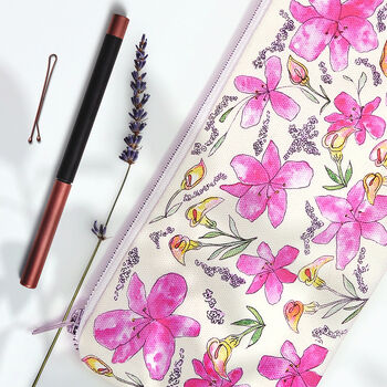 Cotton Lilies Makeup And Cosmetic Bag, 4 of 6