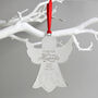 Engraved Christmas Angel Memorial Decoration, thumbnail 2 of 2