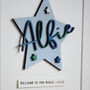 Wooden Star New Baby Name Print, thumbnail 3 of 3