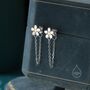 Sterling Silver Daisy Chain Jacket Earrings, thumbnail 1 of 10
