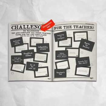 Personalised 'Teacher Times' Newspaper For Teachers, 4 of 8