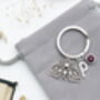 Lunar Moth Keyring Witchy, Moon Phase, thumbnail 4 of 8