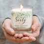 Eucalyptus Themed 60th Birthday Personalised Candle, thumbnail 2 of 3