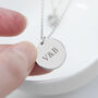 Personalised Layered Crystal Heart And Disc Necklace, thumbnail 6 of 10