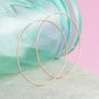 Thread Hoops In Gold Plate, Silver And Rose Gold Plate, thumbnail 2 of 8