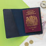 Personalised Couples Honeymoon Leather Passport Covers, thumbnail 3 of 7
