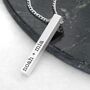 Personalised Men's Solid Bar Necklace, thumbnail 3 of 10