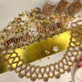 Rosy Glow Hand Sewn Lattice Daisy Necklace, thumbnail 8 of 8
