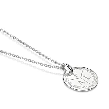 Personalised Wreath Necklace Sterling Silver, 3 of 12
