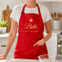 Personalised Contemporary Queen Of The Kitchen Apron, thumbnail 1 of 12