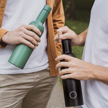 Green Insulated Wine Bottle Cooler, 7 of 7