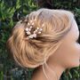 Pearl And Ceramic Flower Bridal Hair Pin, thumbnail 12 of 12