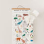 Children's Animals Of The World Height Chart, thumbnail 5 of 7