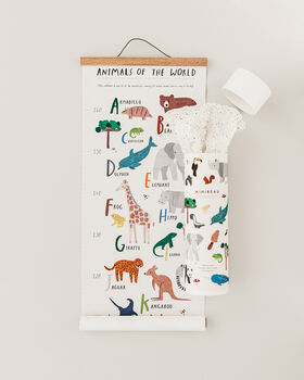 Children's Animals Of The World Height Chart, 5 of 7