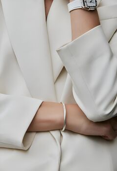 Sterling Silver Twisted Torque Bangle – Open Cuff, 3 of 3