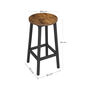 Set Of Two Tall Steel Frame Bar Kitchen Stools, thumbnail 7 of 7