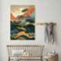 Japanese Hills Landscape Art Print, thumbnail 4 of 4