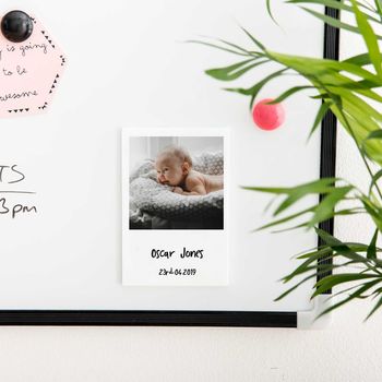 Personalised New Baby Photo Magnet Gift, 2 of 2
