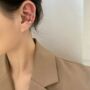 Gold Plated Three Piece Helix Ear Cuff Band, thumbnail 3 of 5