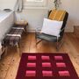 Handmade Tufted Red, Pink And Burgandy Small Rug, thumbnail 1 of 9