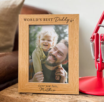 Personalised World’s Best Dad Picture Frame, 8 of 9