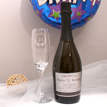 Personalised Birthday Prosecco Gift Set, 4 of 5
