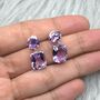 Purple Amethyst 925 Silver Earrings, thumbnail 3 of 6