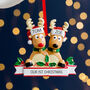 Personalised Christmas Reindeer Family Decoration, thumbnail 3 of 4