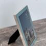 Isaac Jacobs Turquoise And Silver Tone Border Photo Frame, thumbnail 3 of 3