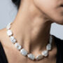 Shinju 18 K Gold Plated With Real Baroque Pearl Necklace, thumbnail 4 of 5
