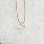 Minimalist Crystal Quartz Gemstone Silk Cord Necklace, thumbnail 2 of 6