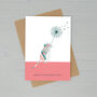 Mouse And The Dandelion Greetings Card, thumbnail 1 of 2