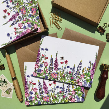 10 X Wildflower Garden Notecards, 3 of 7