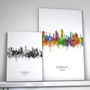 Plymouth Skyline Portrait Print And Box Canvas, thumbnail 2 of 5