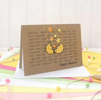 Cute Easter Egg Explosion Card, Handmade Easter Card, 2 of 5
