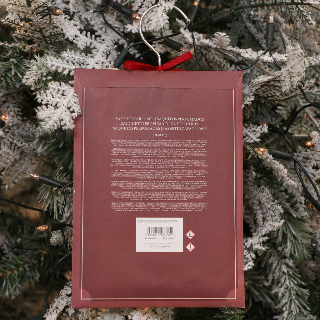 Festive Spiced Apple And Cinnamon Scented Sachet By Dibor