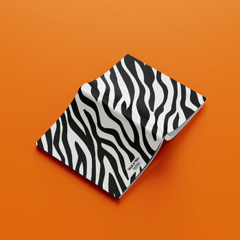 Personalised Custom Name Zebra Print A5 Notebook, 3 of 5