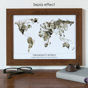 Personalised Grandad's World Photo Gift Map, 7 of 12