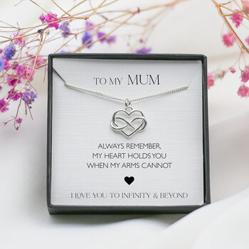 Gift For Mum – Heart Infinity Necklace For Christmas Or Birthday, 2 of 12
