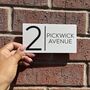 Compact Matt Modern House Sign, thumbnail 5 of 5