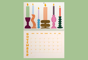 2026 Colourful Illustrated Wall Calendar, 2 of 12
