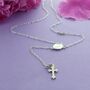 Rosary Cross Necklace, thumbnail 1 of 2