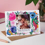 Personalised Happy Mother's Day Floral Photo Card, thumbnail 1 of 5