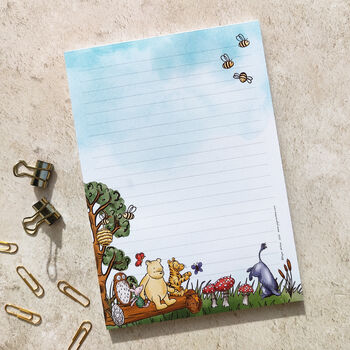 Winnie And Friends On A Log Stationery Bundle, A5 Notepad And Six Cards And Envelopes, 6 of 8