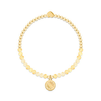 Solar Plexus Chakra Citrine Bracelet In Gold, 3 of 4